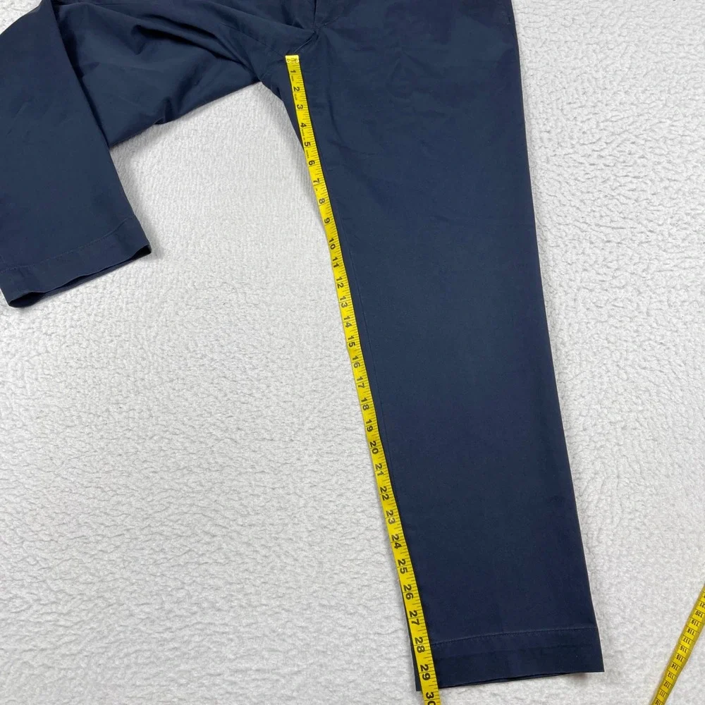 Polo Ralph Lauren Bedford Chino Pant Mens 36x30 Navy Blue Stretch Slim Trousers
